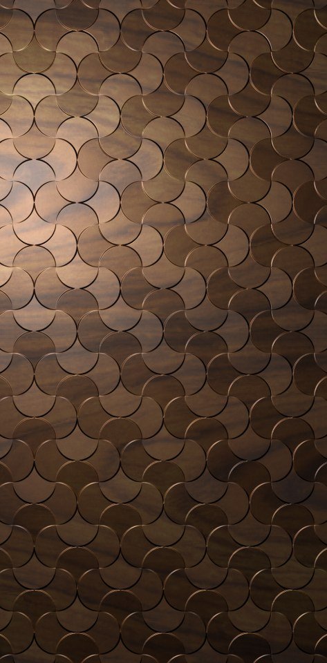 3D Wall Pannel - K-07 Modern Geometric Interlocking Circular Relief Design